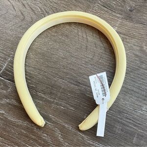 Madewell‎ Skinny Padded Headband light yellow NWT polyester
